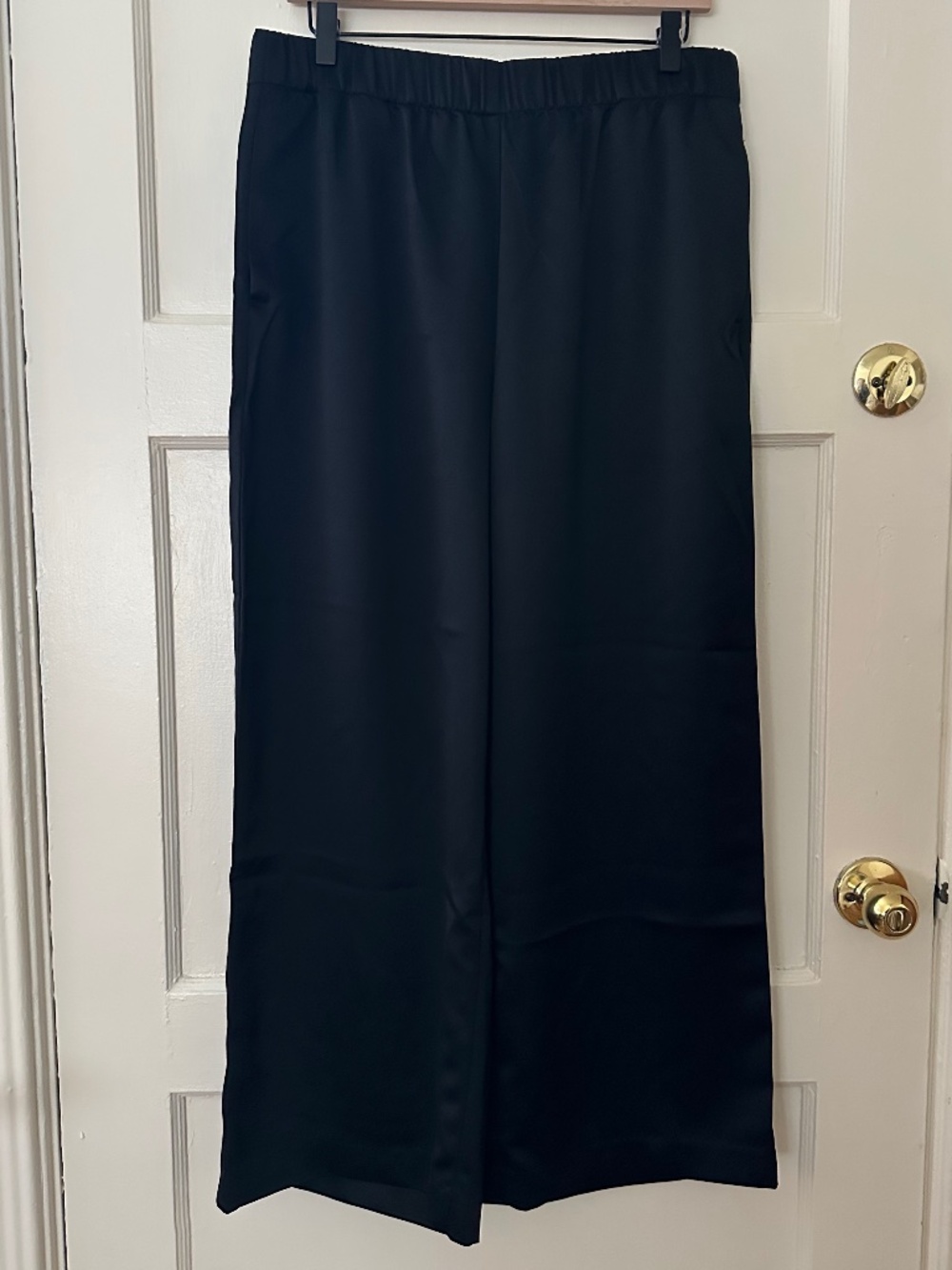 Ann Taylor Wide-Leg Satin Pants Large Petite (LP) NWT